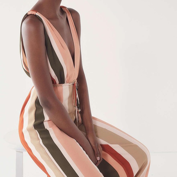 4Si3nna Pants - 4Si3nna Striped Jumpsuit